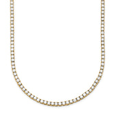 14k 6 carat Lab Grown Diamond VS/SI+ G+ Complete 18 inch Graduated Tennis Necklace